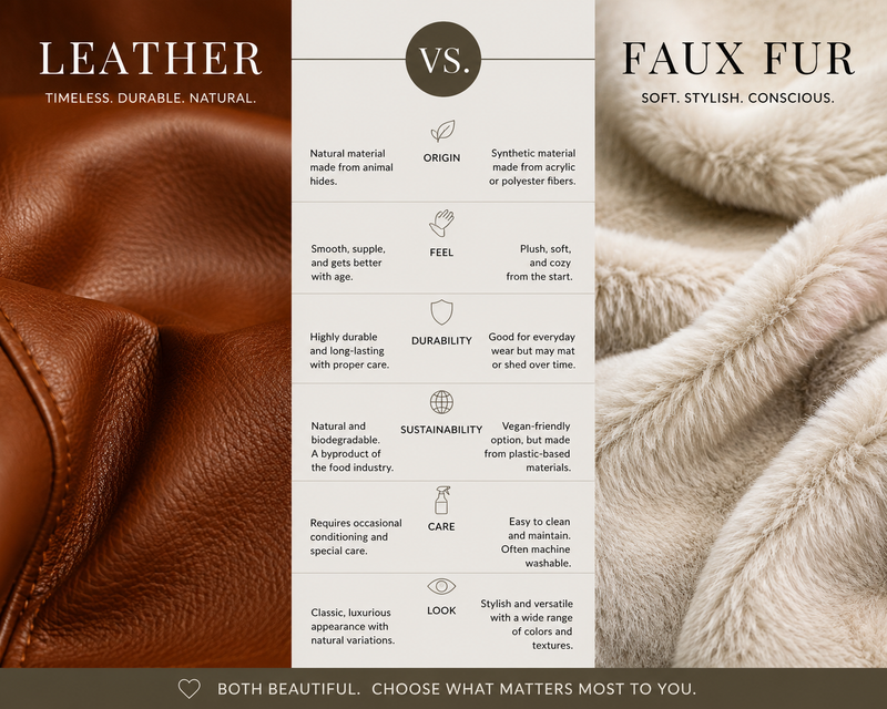 Genuine Leather vs Faux Leather Jackets Comparison