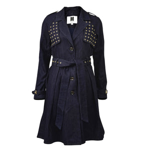 Sara Denim Trench
