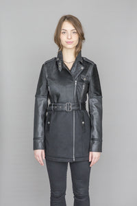Fahreen Leather and wool jacket
