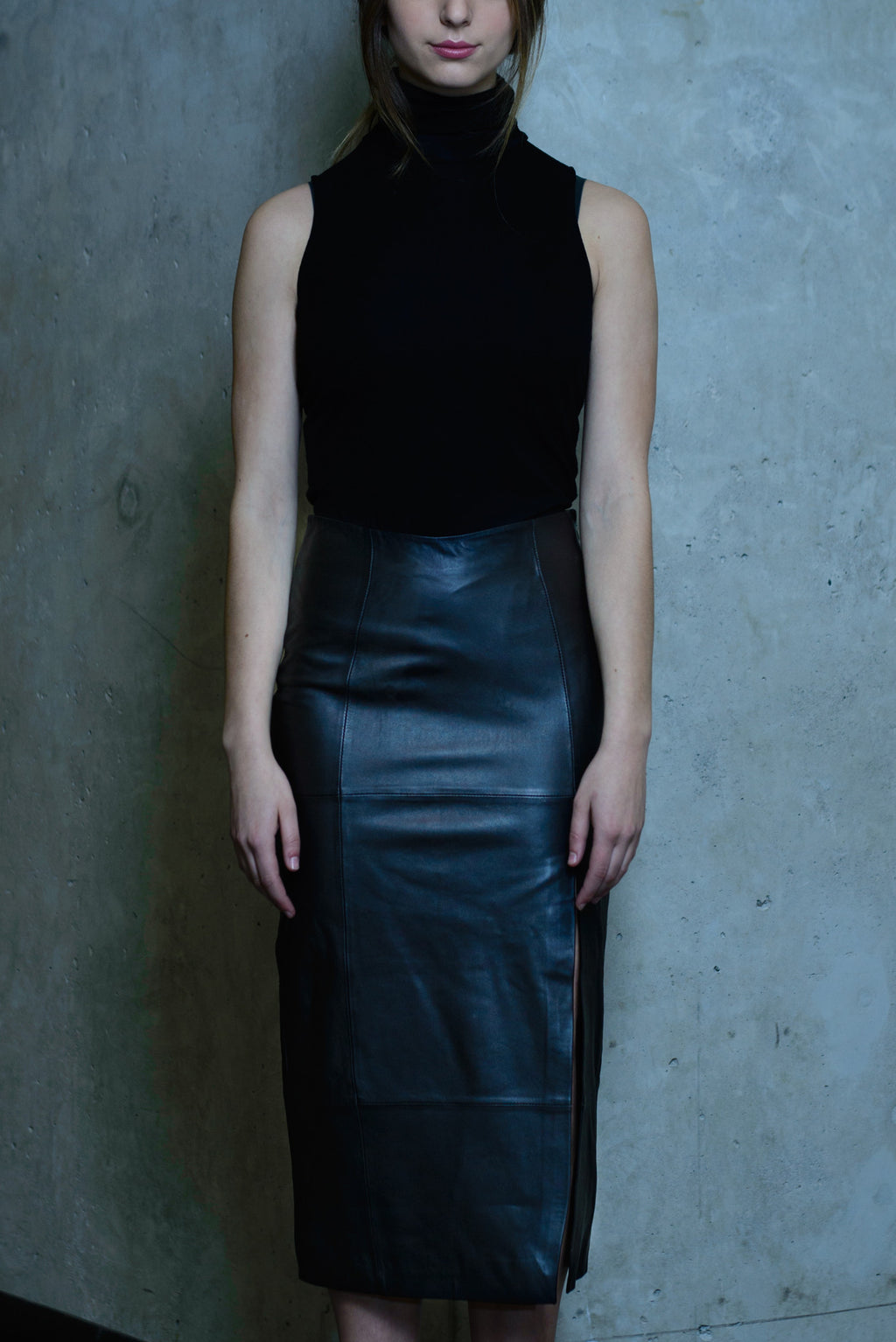 Bailey Leather Skirt